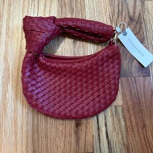 *NWT: Red Woven Micro Bag/Bag Charm from Anthropologie